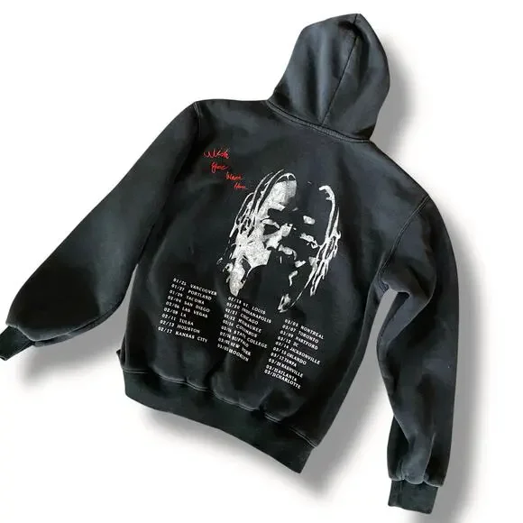 Astroworld Tour Hoodie Swearshirt Sz S Black Travis Scott Wish You Were Here ‘18